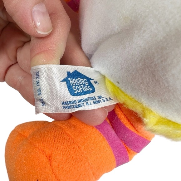 Vintage Hasbro Softies Baby Big Bird Stuffed Animal In Diaper - Picture 11 of 12